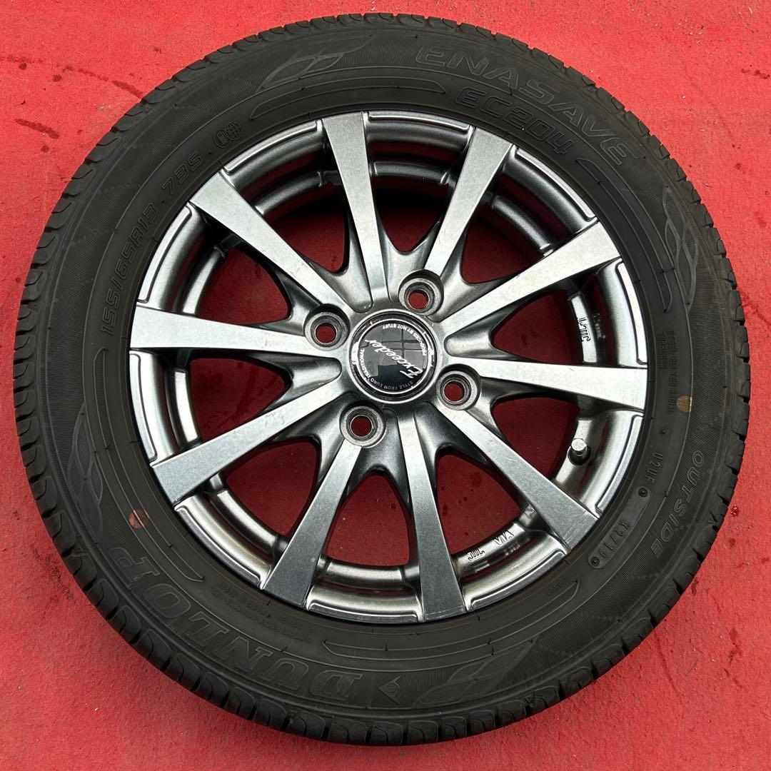 EXCEEDER社外ホイール13インチ×4.00B＋43 PCD100/4穴