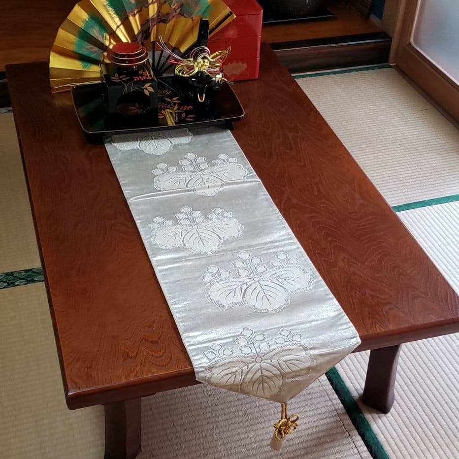 C507、値下‼️帯リメイク、インテリア、高級、豪華、テーブルセンター