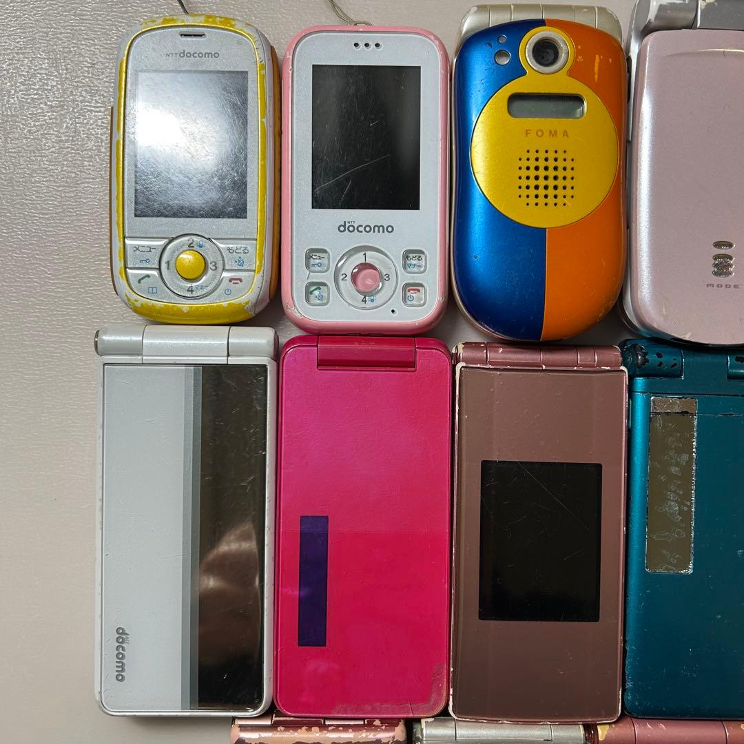 携帯電話 ガラケー 子供携帯 本体 充電器 補助充電 まとめ売り 14個