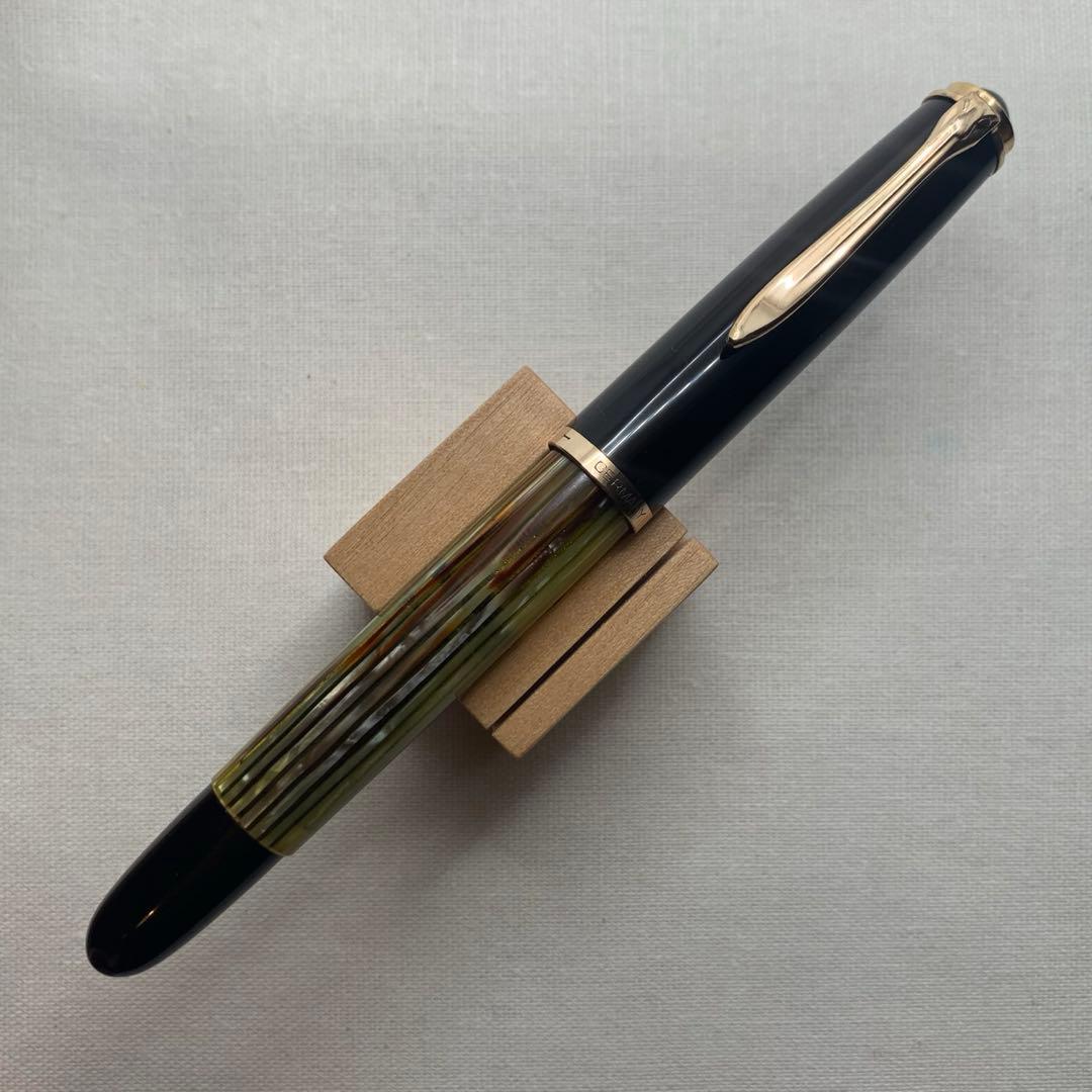 ペリカン　400NN トータス　ブラウン　ストライプ　万年筆　14C M