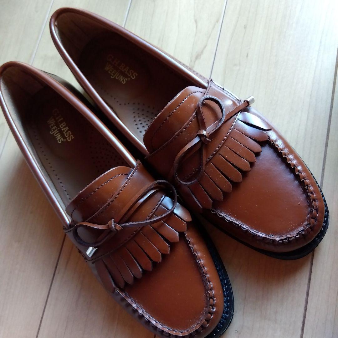G.H. BASS WEejuns ブラウン ローファー　靴裏汚れあり　ガム汚れ
