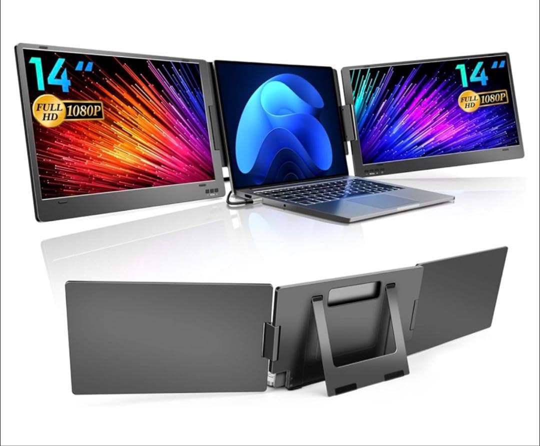 【美品】ROADOM デュアルモニター 14インチ