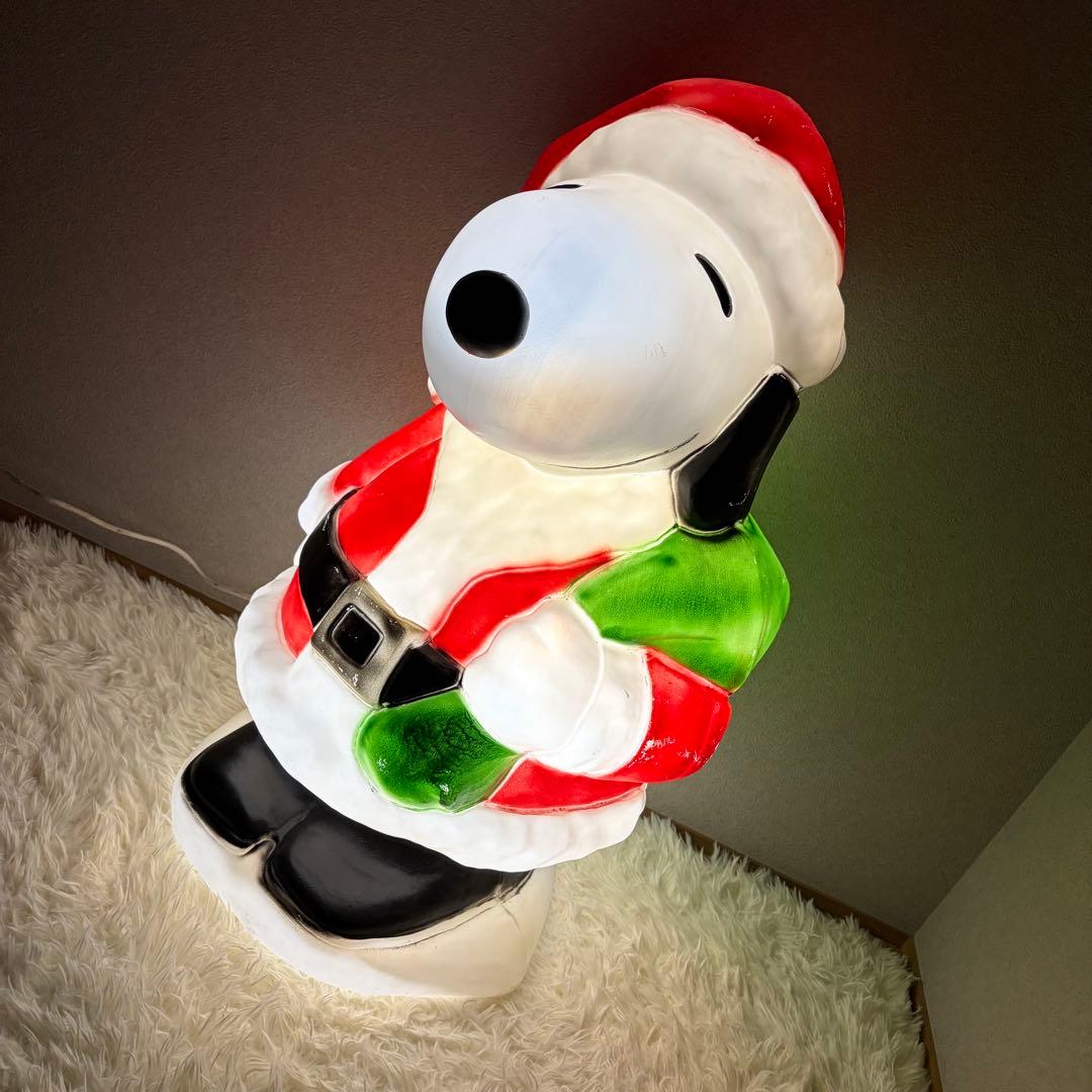 希少 スヌーピー サンタクロース イルミネーション 80cm SNOOPY