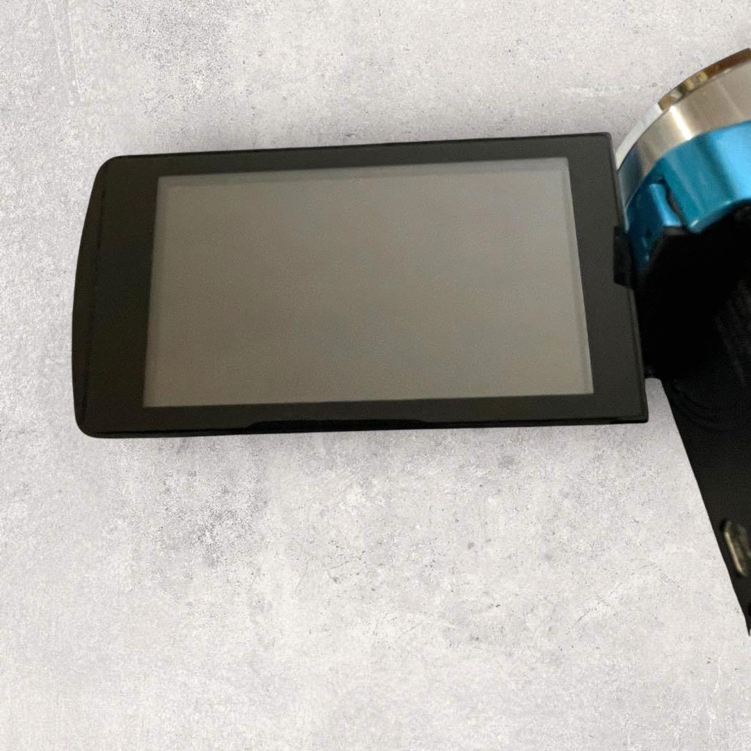 【美品】JVC　ハンディビデオカメラ【GZ-E600-Z】ブルー