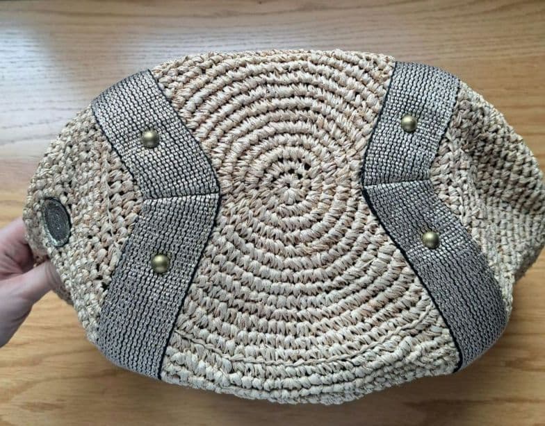 VIOLAd‘ORO ストロー かごバッグ タッセル付き