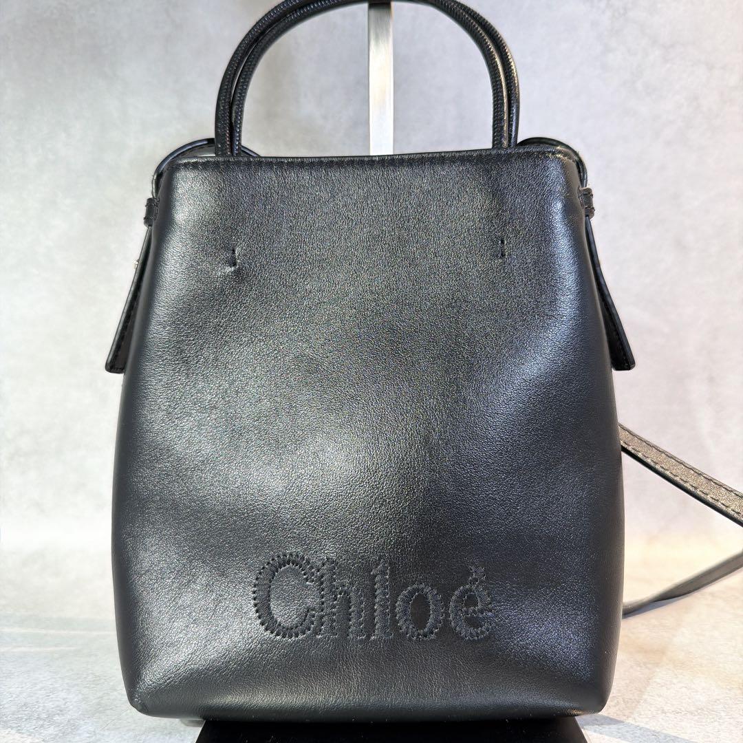 【美品】クロエ 2way マイクロトート ダファディル ブラック