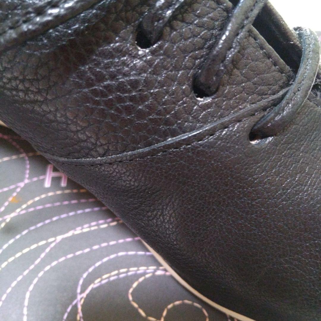 RS ホーマーズ　ブラックレザー ローカットシューズ黒サイズ38.5