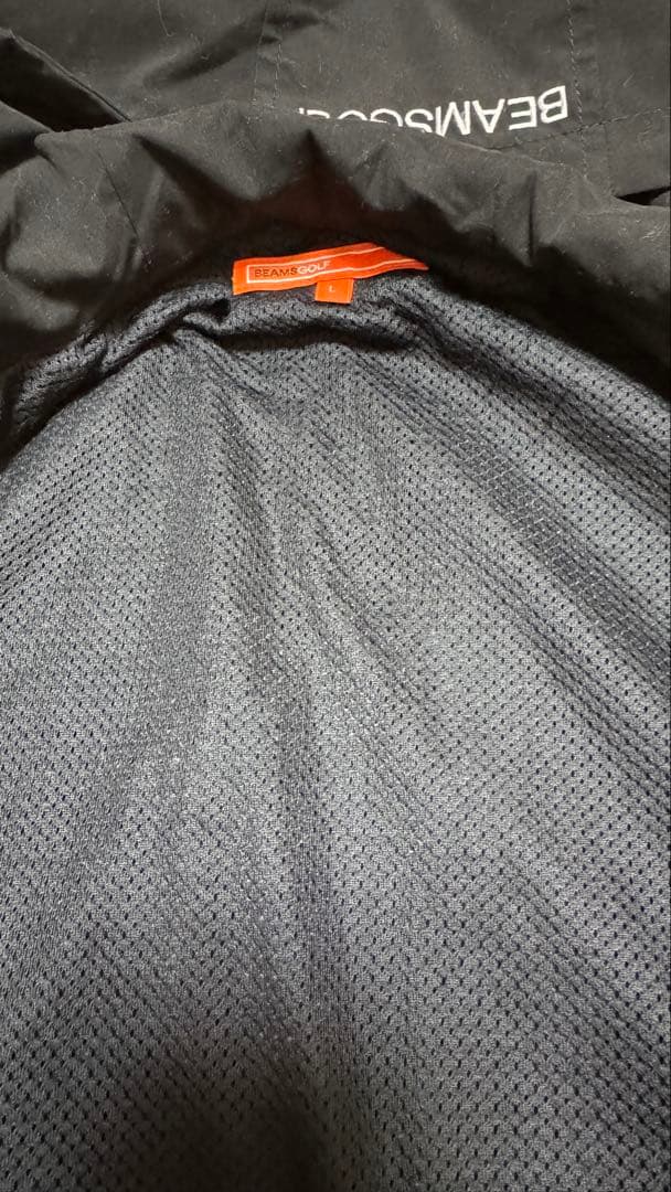 BEAMS 撥水 ストレッチフルジップフーディ ブラック