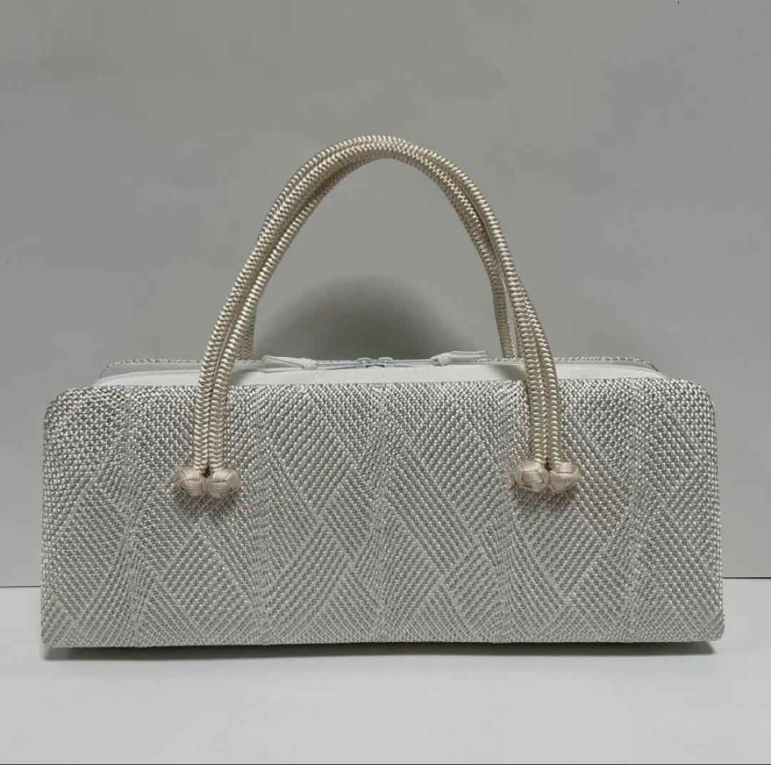 和装バック　利休バッグ　横長の型　小田巻付き　バッグ　組織り　衿秀　和想庵　着物