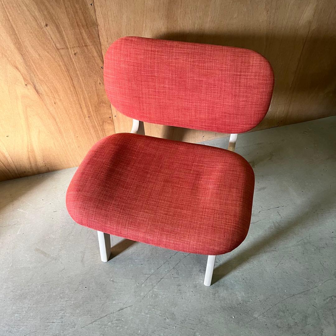 ☆人気☆ リビングダイニング1人用チェア　リラックスワイドNシールド　オレンジ