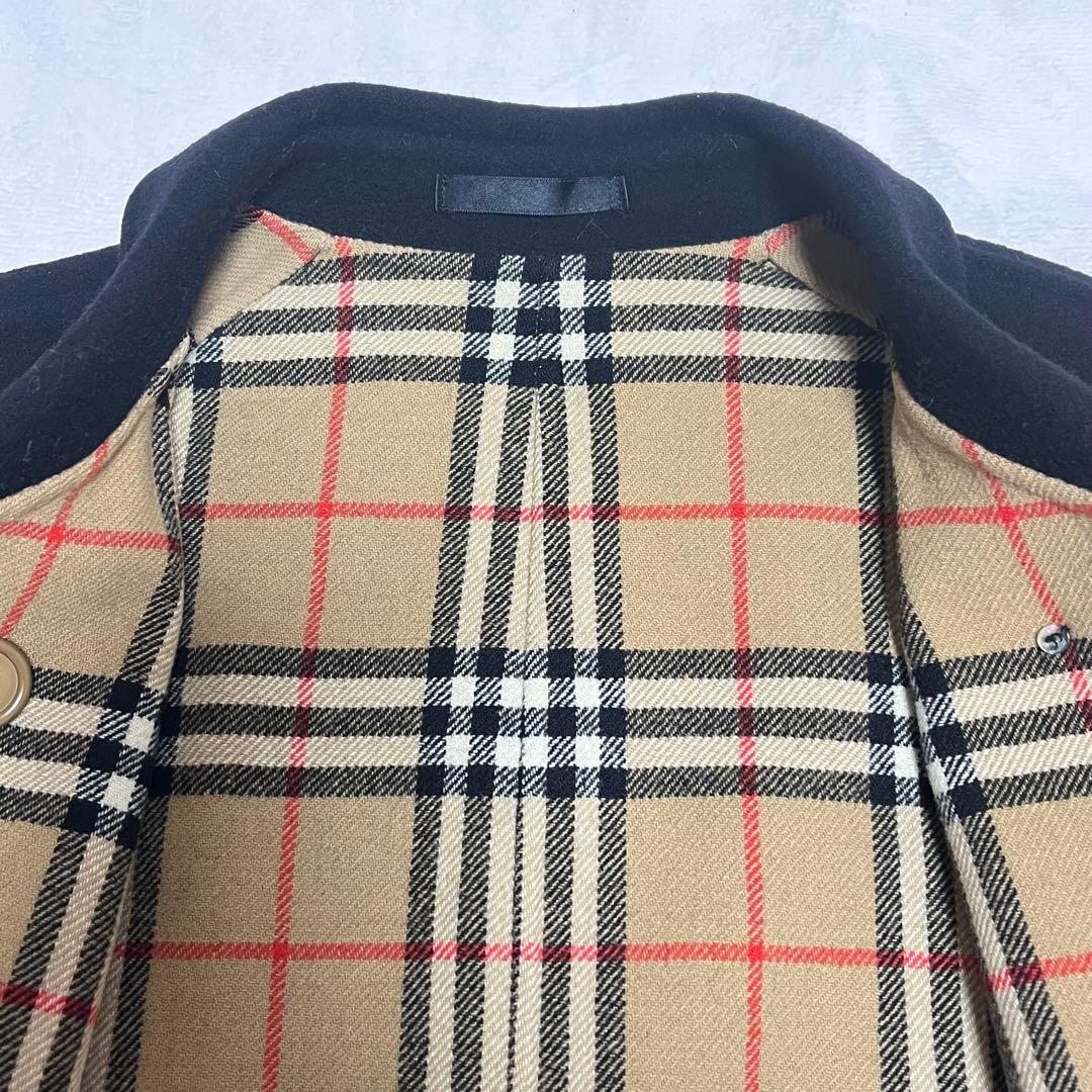 希少✨ バーバリーズ リバーコート カシミヤ混 ノバチェック 9 金ボタン 黒