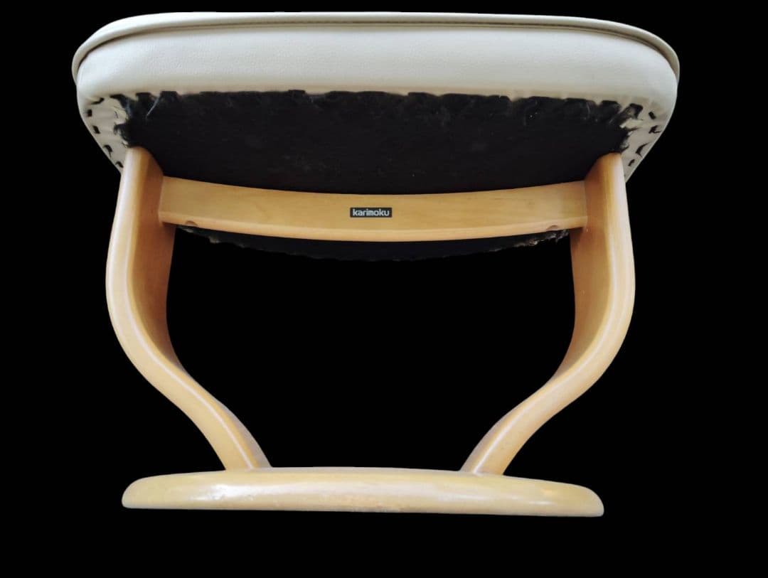 カリモク リクライニングソファ オットマン付 定価30万購入 美品 近県無料配送