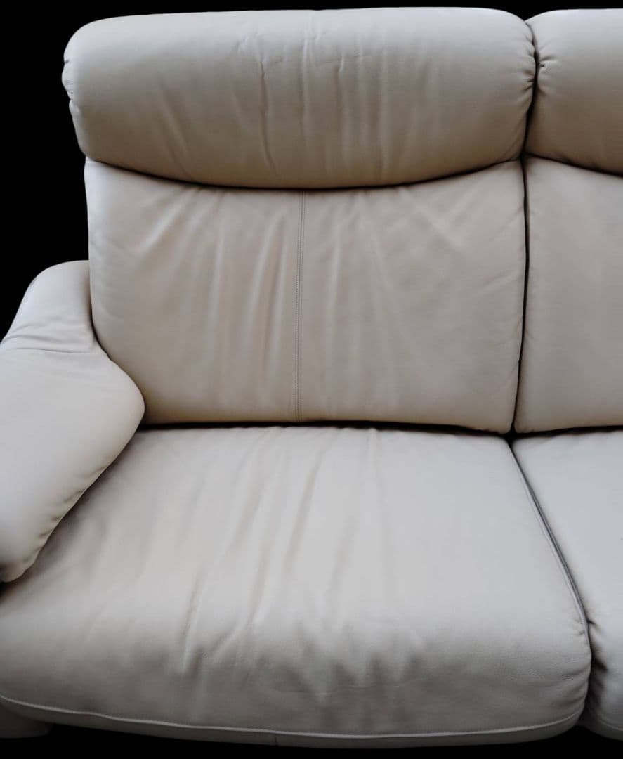 カリモク リクライニングソファ オットマン付 定価30万購入 美品 近県無料配送