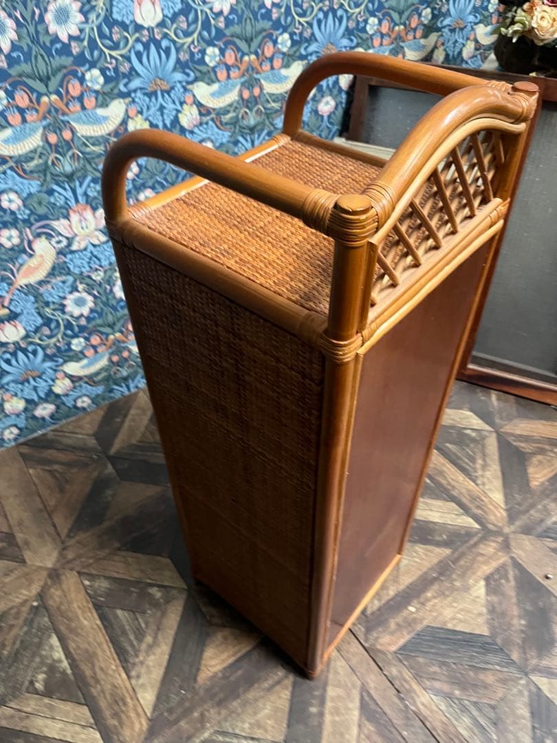 ラタン 籐 チェスト 箪笥 小物入れ 昭和レトロ 引き出し インテリア