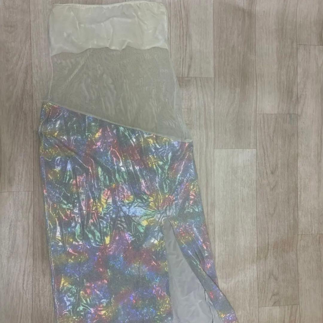 ダンス衣装　セクシー　舞台衣装　ロングドレス　バーレスク