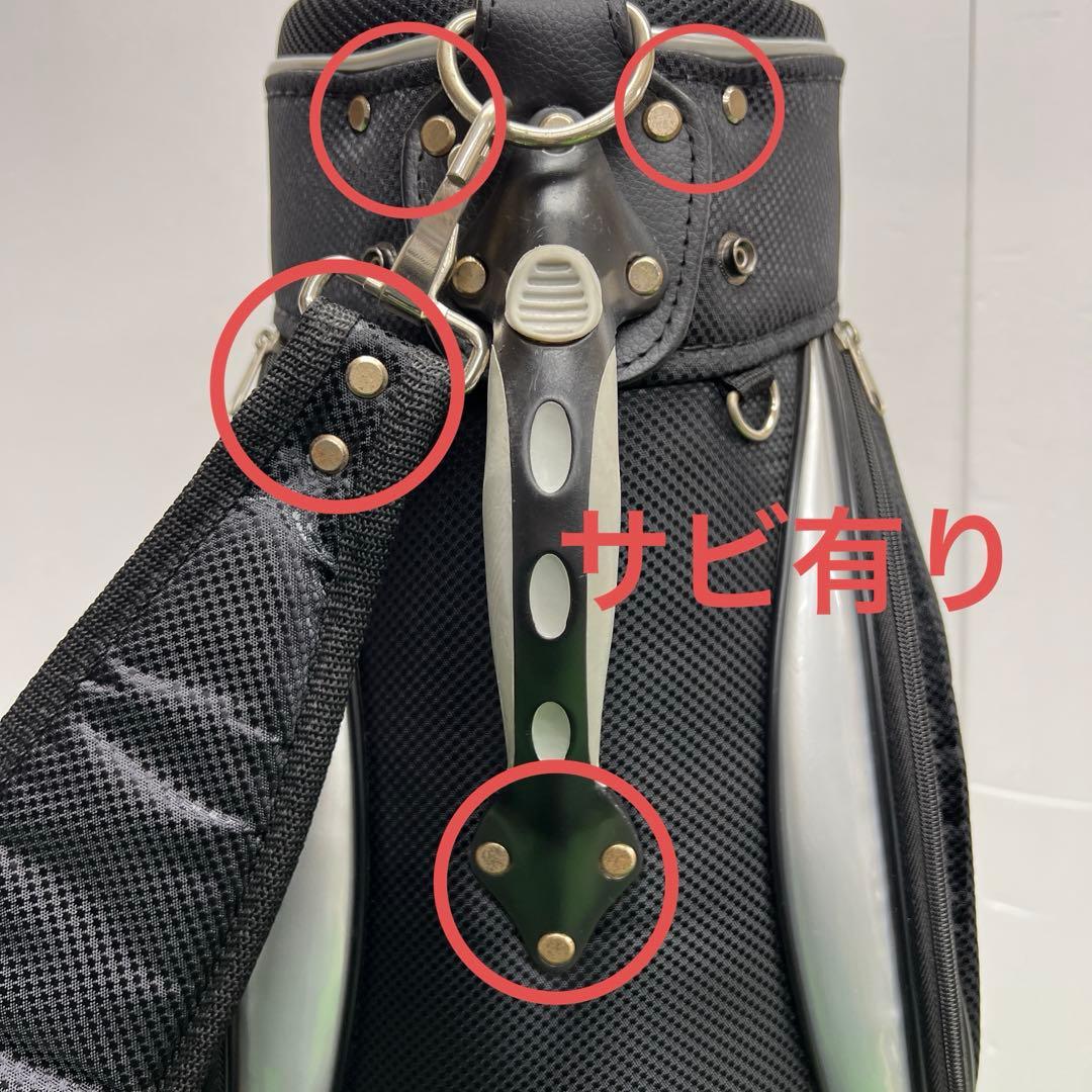 Fitway フィットウェイ　8インチ　ブラック　ゴルフバッグ　メンズ　中古品