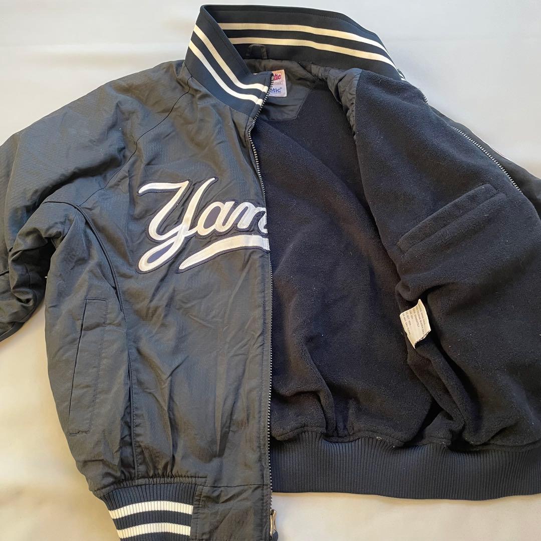 【美品】MLB ヤンキース 90s 総刺繍 スタジャン　ネイビー