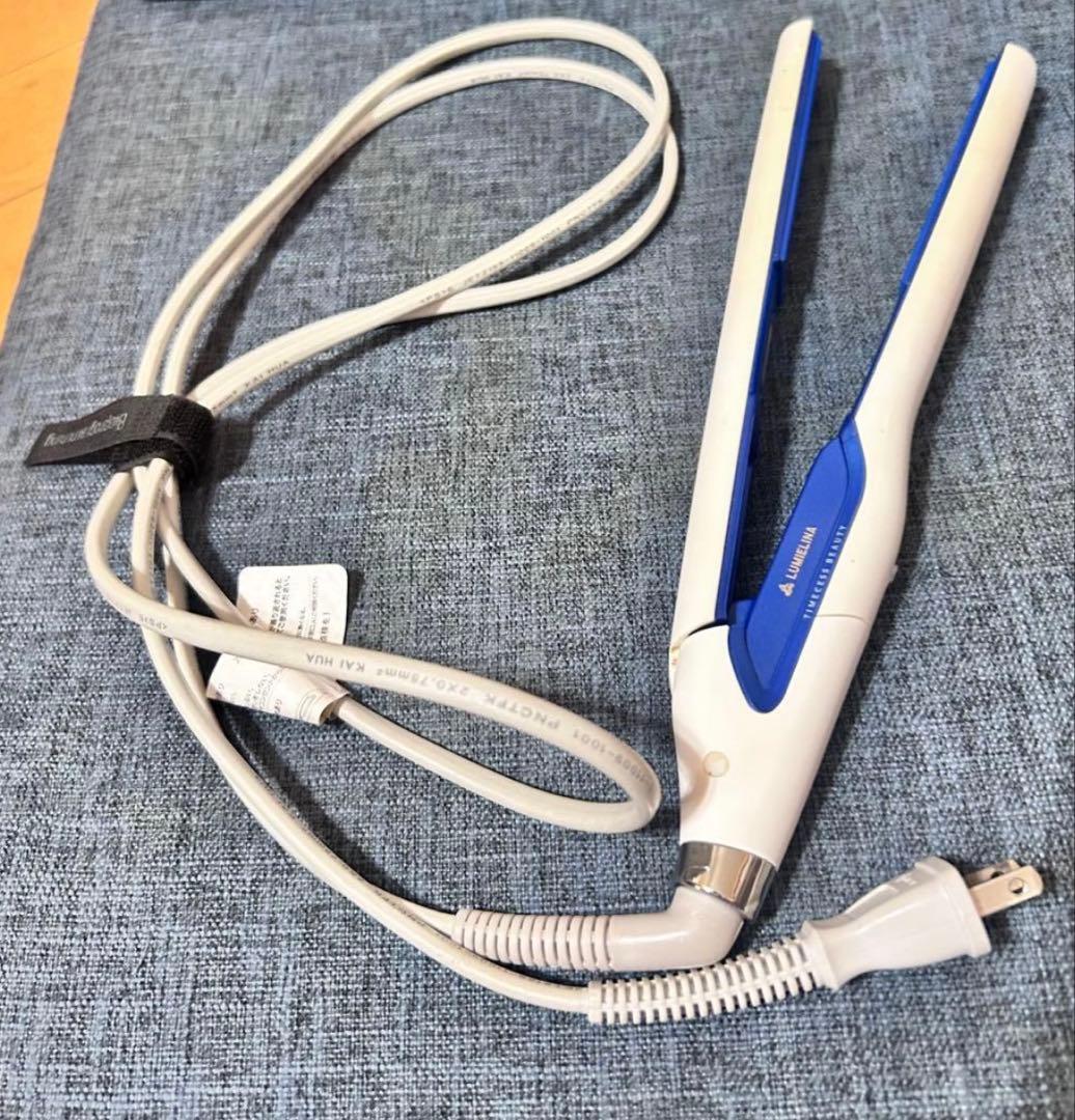 3D Plus ヘアビューロン ストレートヘアアイロン ホワイト・ブルー