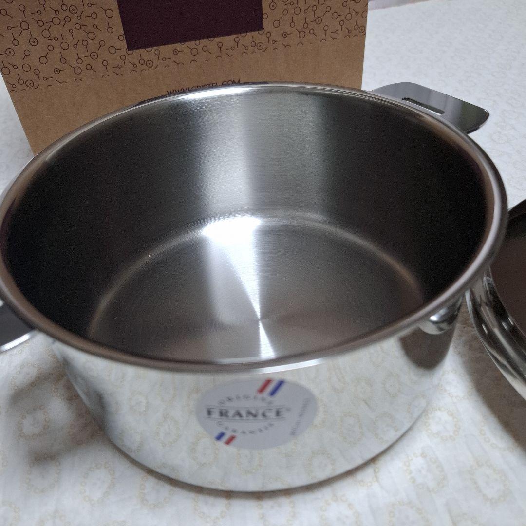 CRISTEL 両手鍋 18cm 　グラフィット　新品