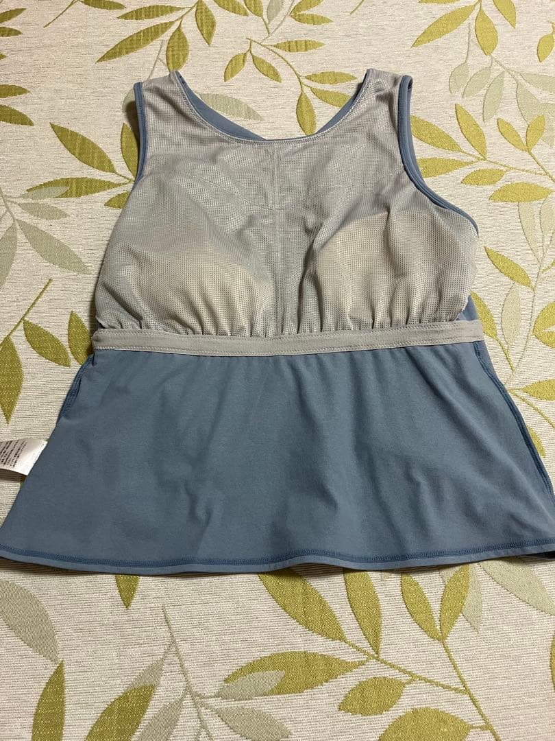 ★SUKALA★カップ付きフレアタンクトップ スモークブルー LL