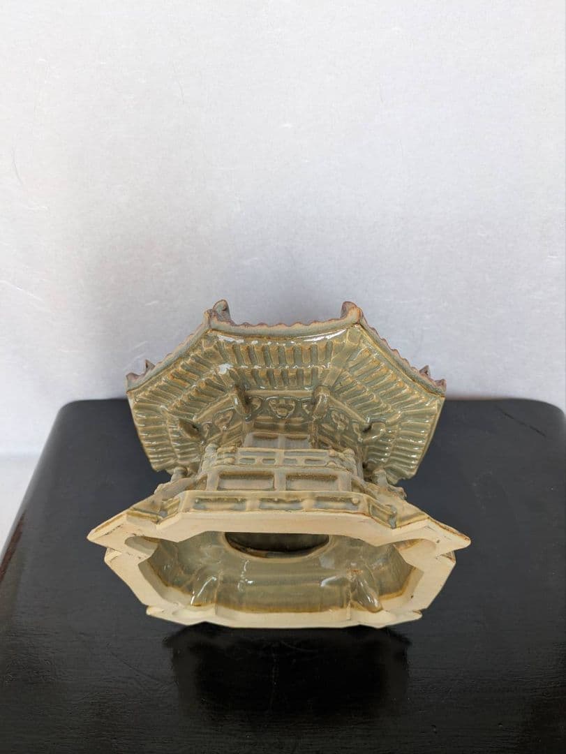 夢殿 赤膚焼 インテリア 置物 アンティーク 旧家収蔵 縁起物