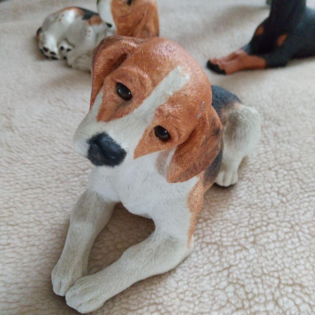 Whiskers Marty Sculptures Inc 3匹の犬の置物