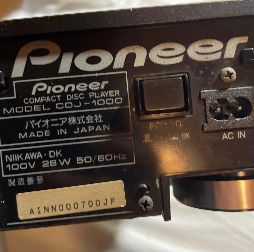 DJ機材 pioneer cdj 1000