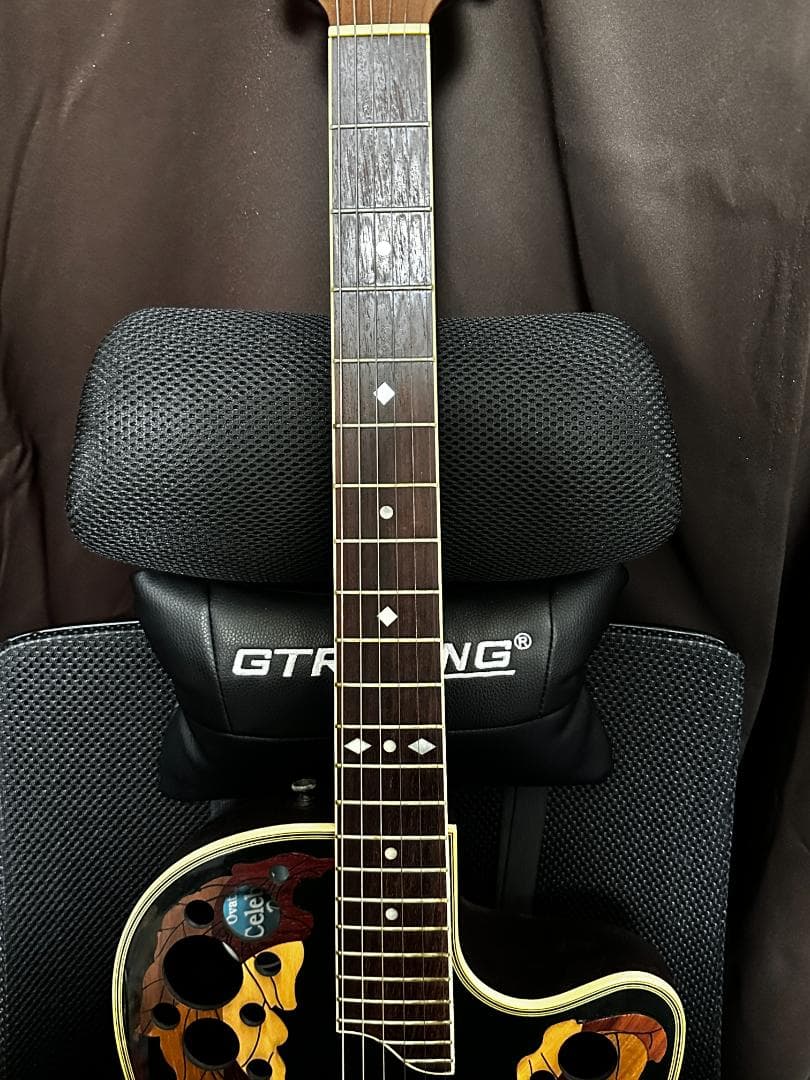 Ovation CS247 ブラック エレアコ ハードケース付