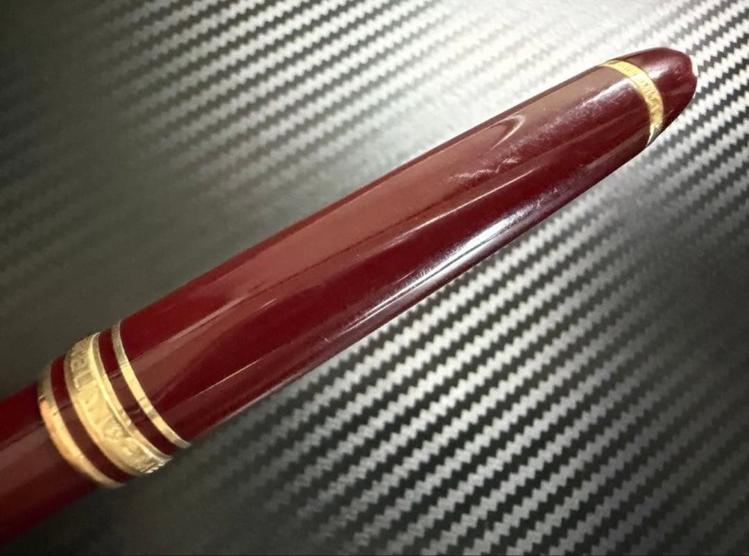 美品 エボナイト芯 モンブラン 144 ボルドー 全金 EF 極細字 万年筆