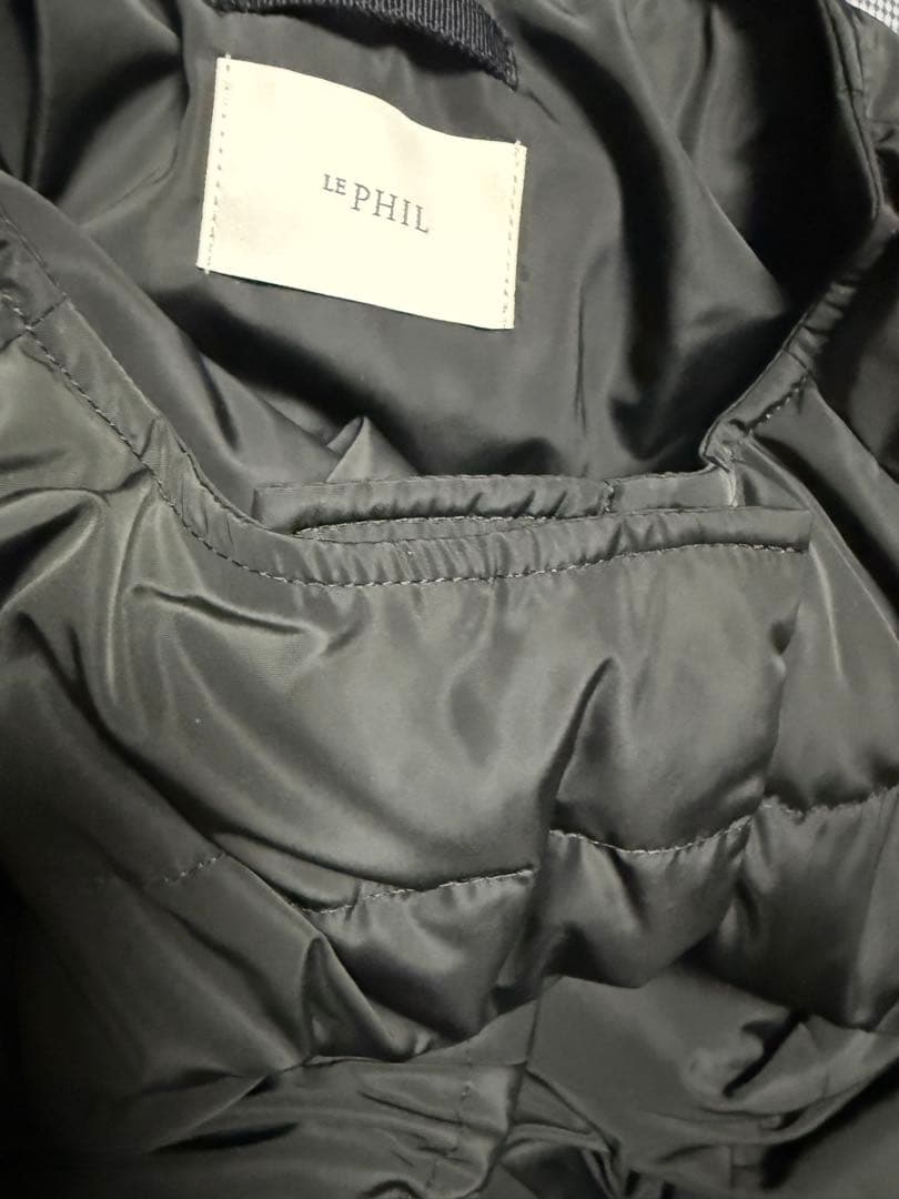 LE PHIL ダウンコート パッフィーダウンケープ ポンチョ フェザー