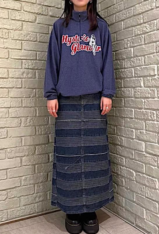 ヒステリックグラマー　オーバーサイズ　ハーフジッププルオーバー　完売品