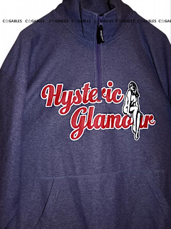 ヒステリックグラマー　オーバーサイズ　ハーフジッププルオーバー　完売品