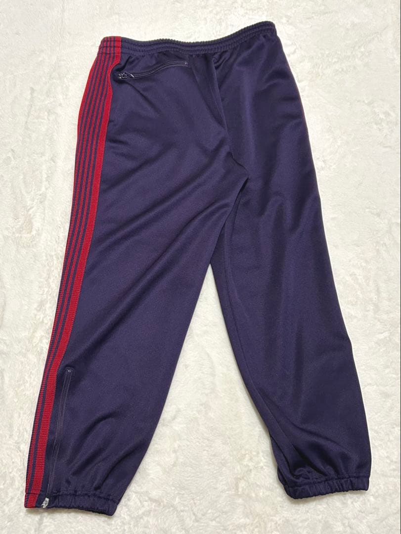 【Needles 】トラックパンツ ジップド パープルレッド　Ｍ