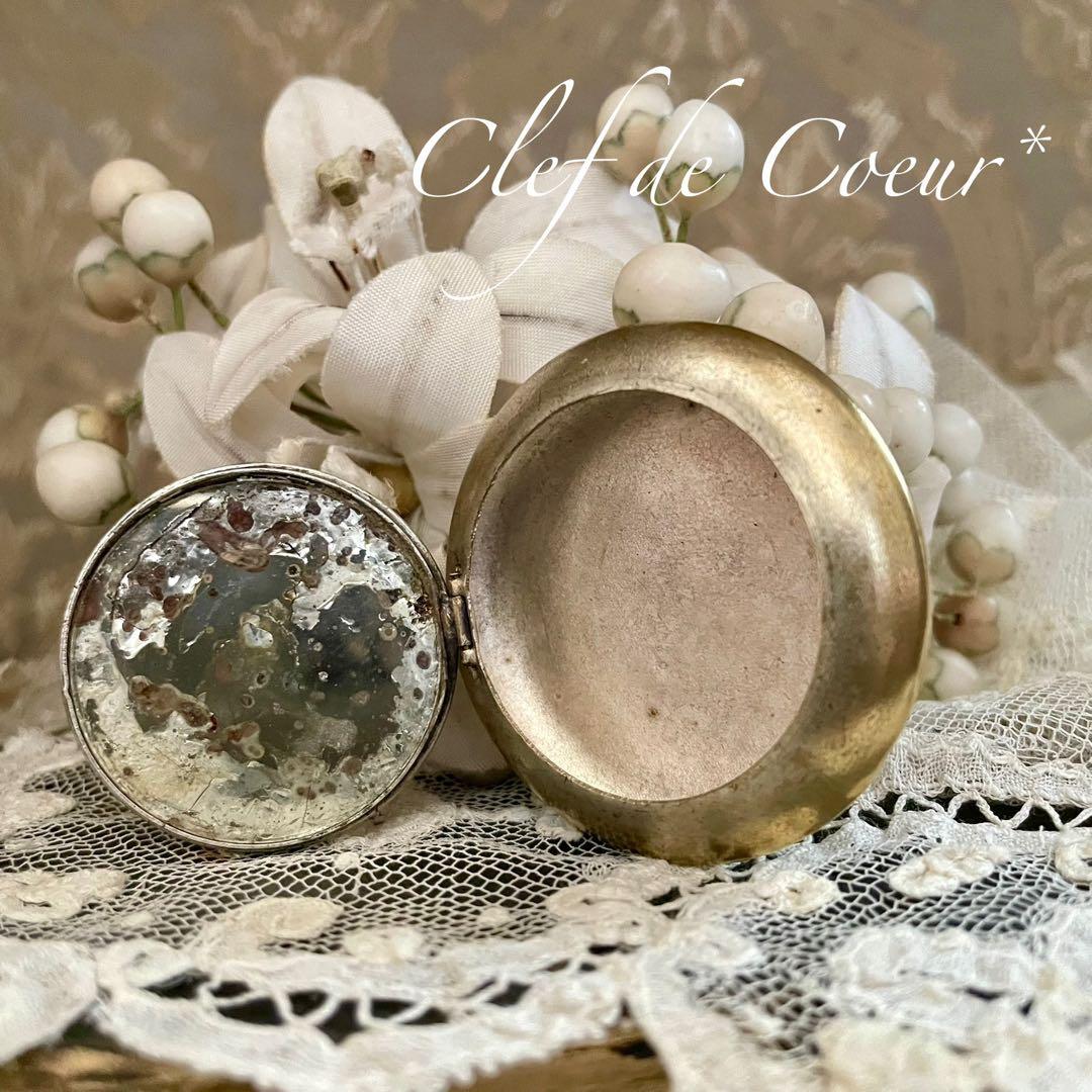 1025A フランス アンティーク パウダーケース ピルケース 鈴蘭 すずらん