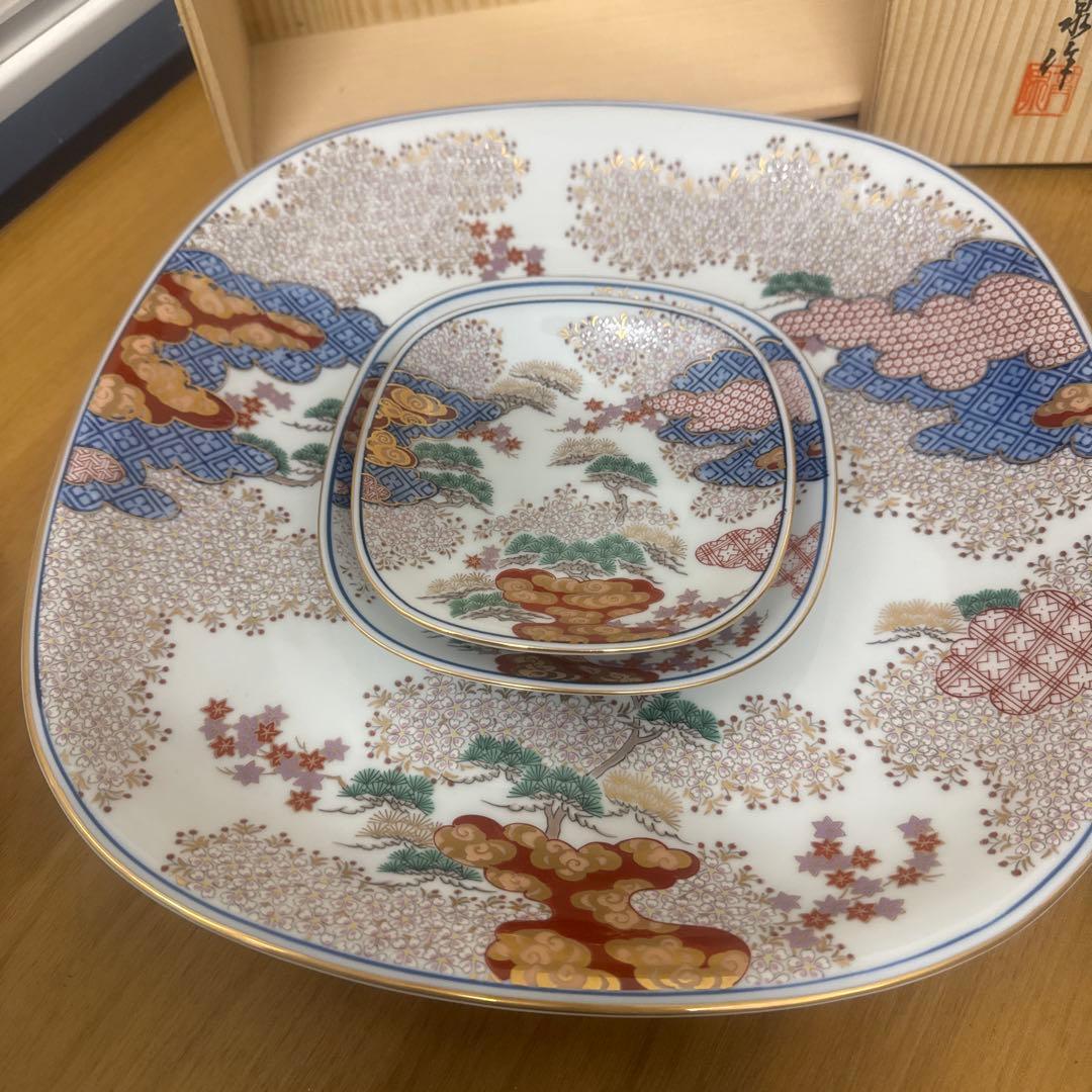 【専用出品】未使用 有田焼 其泉 春秋紋　盛皿 小皿 セット 古伊万里 金彩