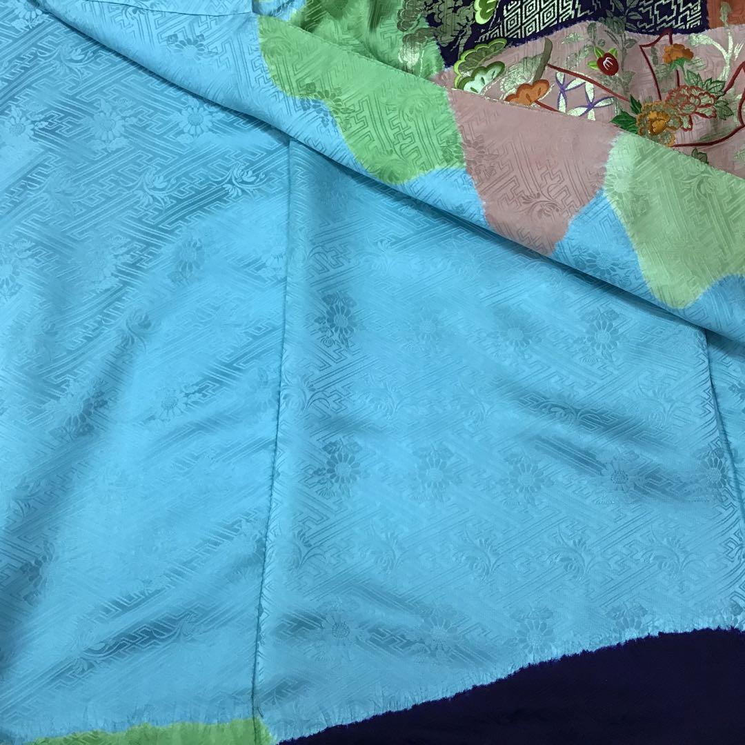 逸品 千總 京友禅 桶絞り 刺繍 絞り 振袖 川島袋帯フルセット