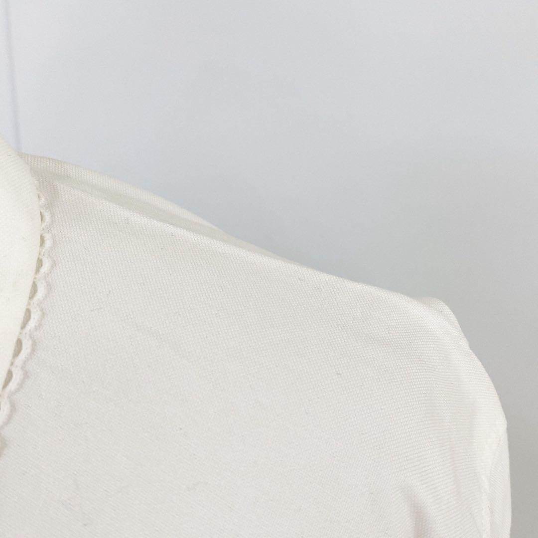 【希少】トリココムデギャルソン 長袖 丸襟シャツ M 白シャツ