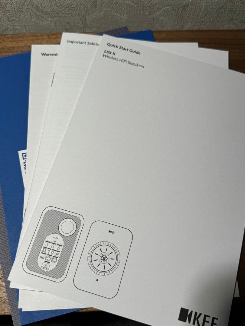 【定価約１８万円】kef lsxⅡ オーディオ用高品質ケーブル付き