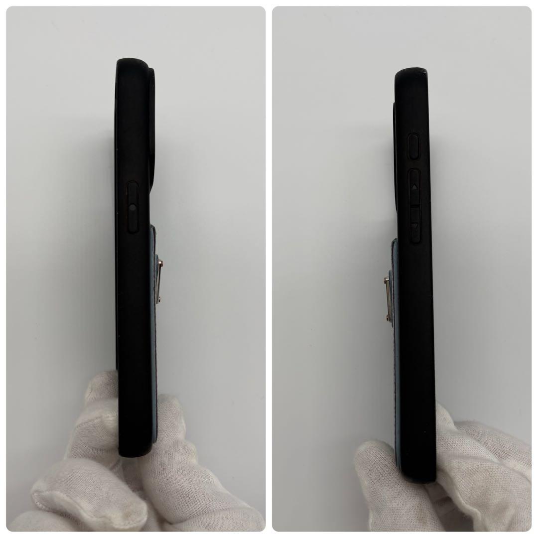 PRADA iPhone16pro ライトブルー　サフィアーノ　三角ロゴ