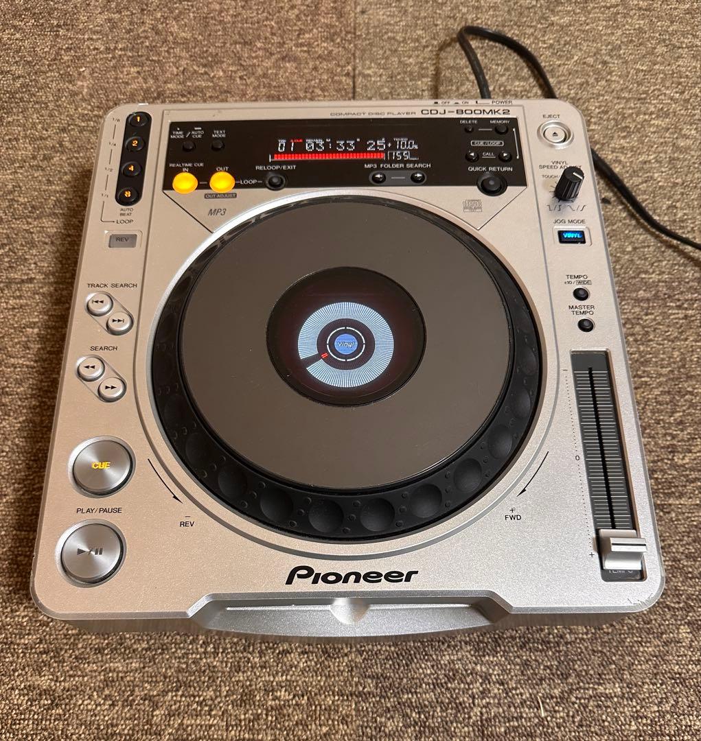 NO (2) Pioneer CDJ-800MK2 シルバー 動作確認済み
