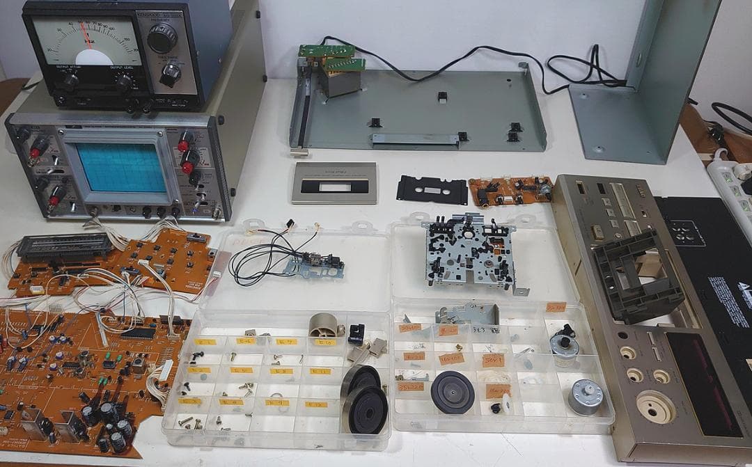 【オーバーホール品】TEAC カセットデッキ「V-1050」動作OK★