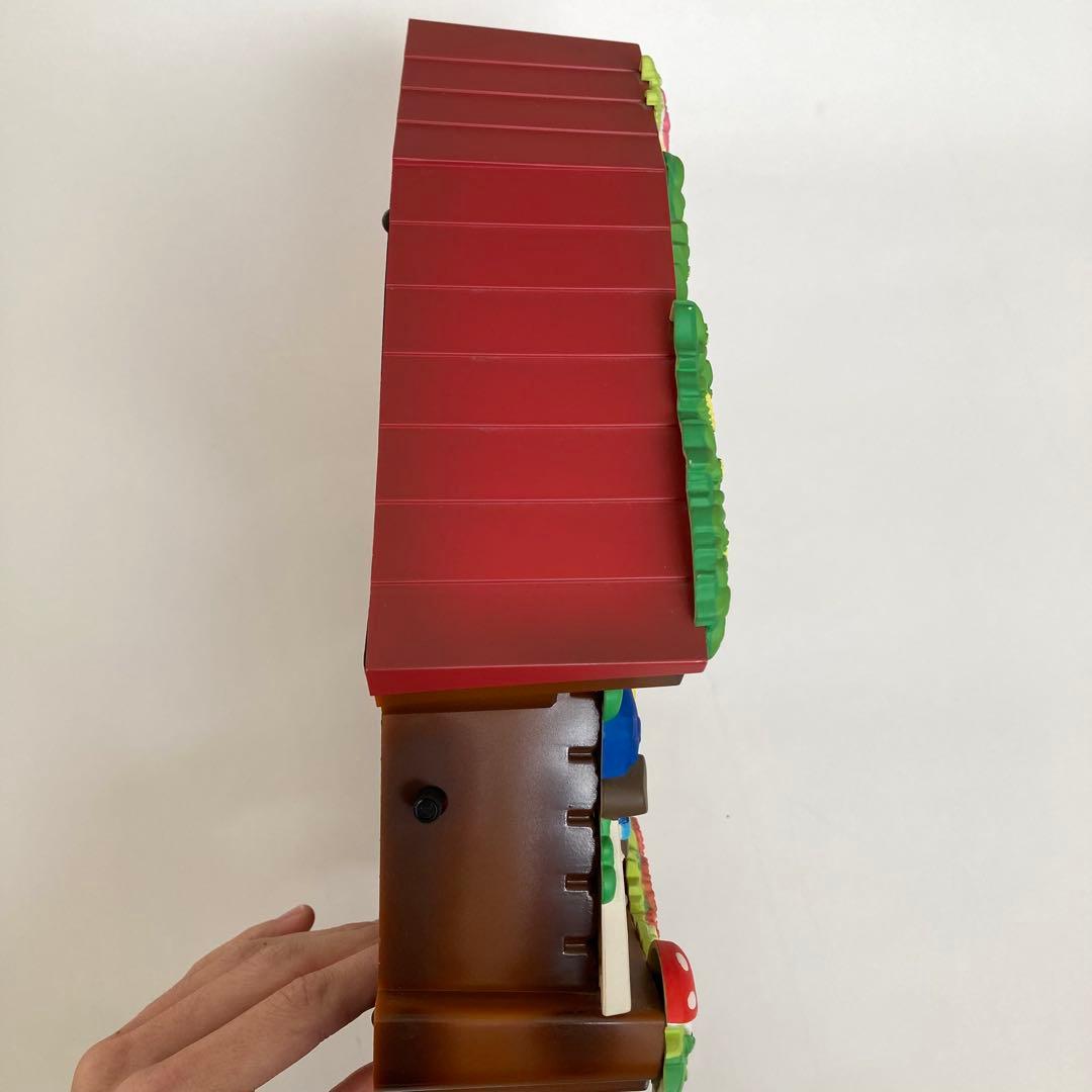 不二家　ぺこちゃん　非売品　壁掛け 時計 時報　振り子　レトロ　電池式 赤