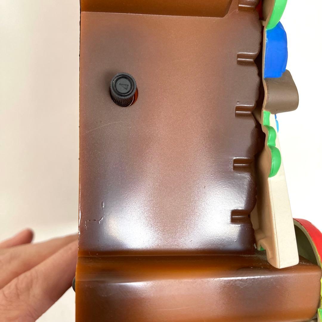 不二家　ぺこちゃん　非売品　壁掛け 時計 時報　振り子　レトロ　電池式 赤