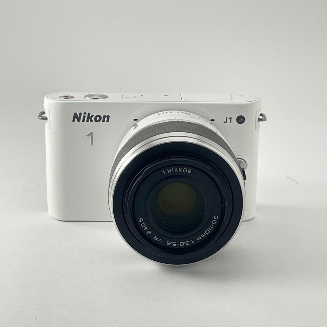 【極上美品・返品保証】Nikon1 J1ホワイト レンズキット