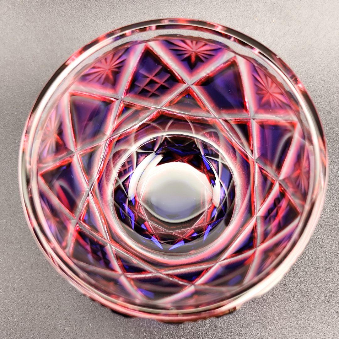 美品☆定価33000円 薩摩切子 寿恵瑠（ジュエル）（切子、江戸切子、薩摩切子）