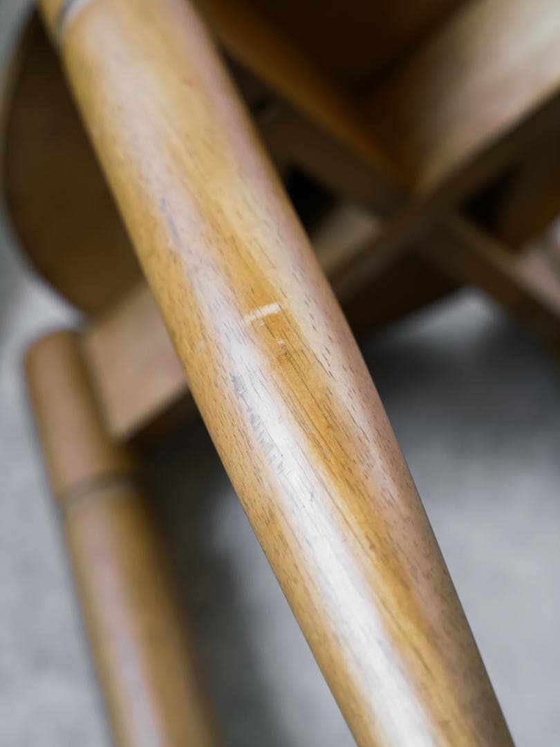 ヴィンテージ 木製スツール/丸椅子 2脚 古道具 ミッドセンチュリー モダン