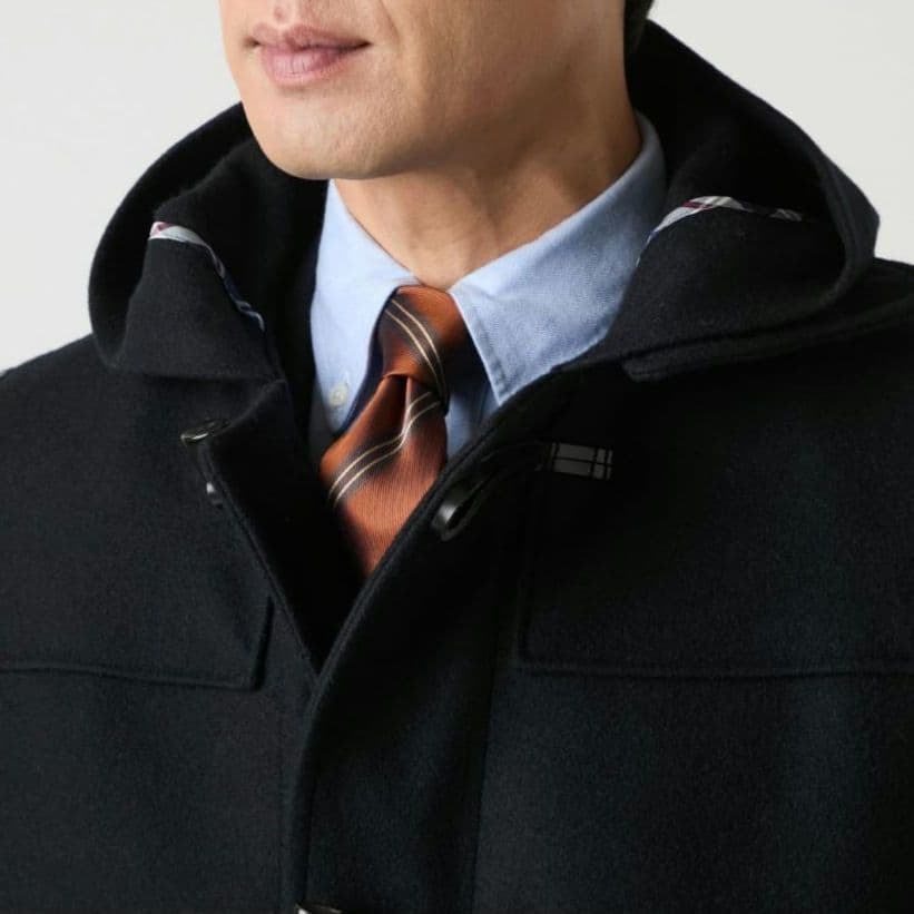 ニューヨーカー／近年もの メンズ 上質ウールダッフルコート ネイビー トグル