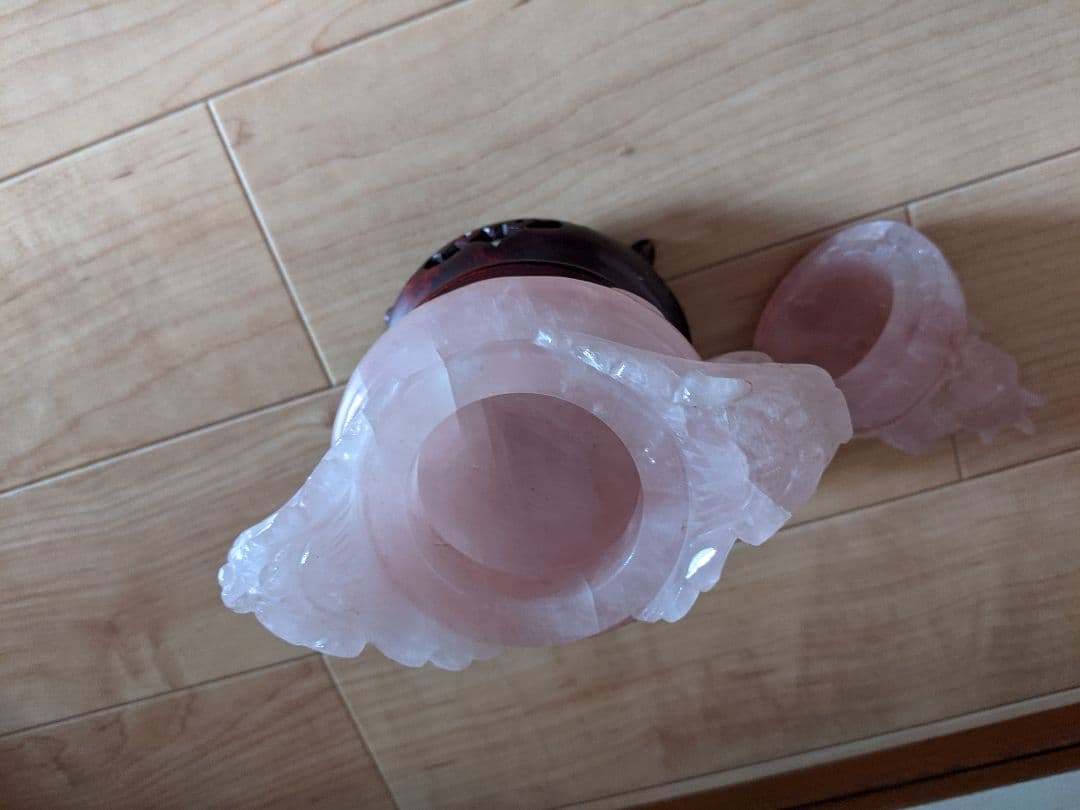 ★香炉 紅水晶 ローズクォーツ☆期間限定お値下げ☆