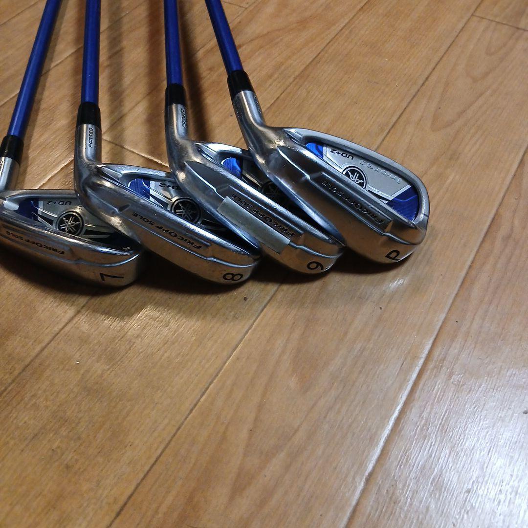 アイアンセット 4本 シルバーと青