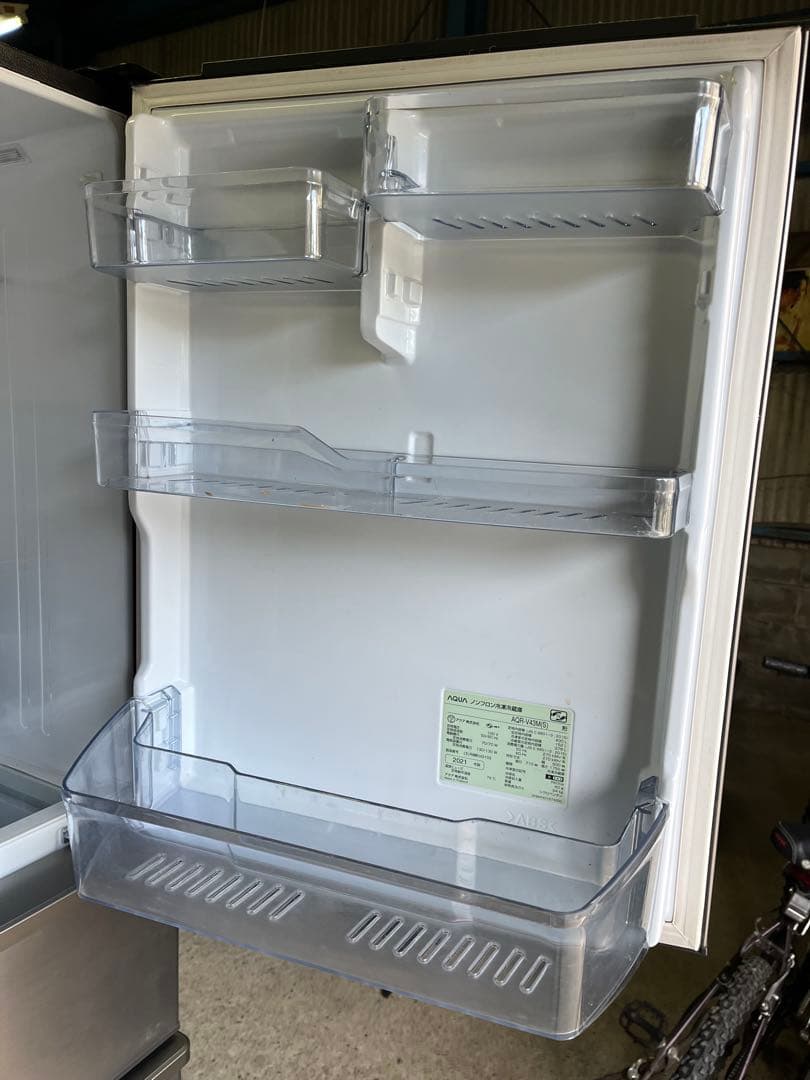 AQUA 冷蔵庫 AQR-V43M(S) 2021年製 430L 動作確認済み